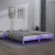 vidaXL King Size fehér tömör fa LED-es ágykeret 150 x 200 cm