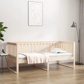 kanapéágy ágy matrac 100x200 cm tömör fa fenyőfa