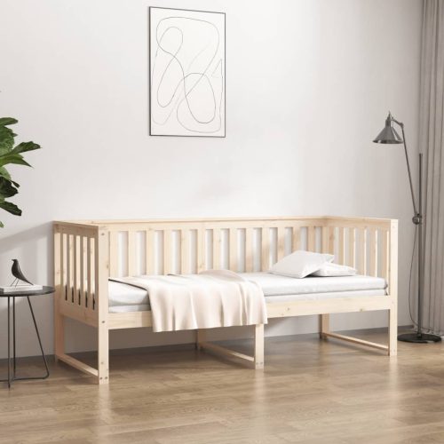 kanapéágy ágy matrac 75x190 cm tömör fa fenyőfa