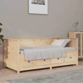 vidaXL kanapéágy ágy matrac 75x190 cm tömör fa fenyőfa