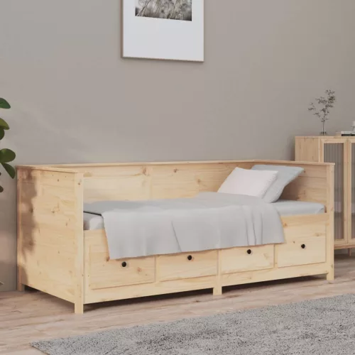 vidaXL kanapéágy ágy matrac 75x190 cm tömör fa fenyőfa