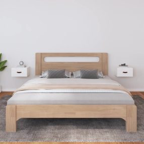   2 db fehér falra szerelhető éjjeliszekrény 40 x 29,5 x 22 cm