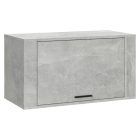 betonszürke szerelt fa fali cipőszekrény 70 x 35 x 38 cm