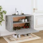 betonszürke szerelt fa fali cipőszekrény 70 x 35 x 38 cm