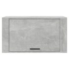 betonszürke szerelt fa fali cipőszekrény 70 x 35 x 38 cm