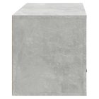 betonszürke szerelt fa fali cipőszekrény 70 x 35 x 38 cm