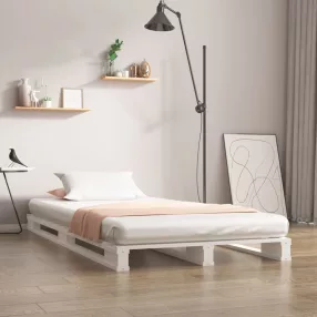fehér tömör fenyőfa raklapágy 100 x 200 cm