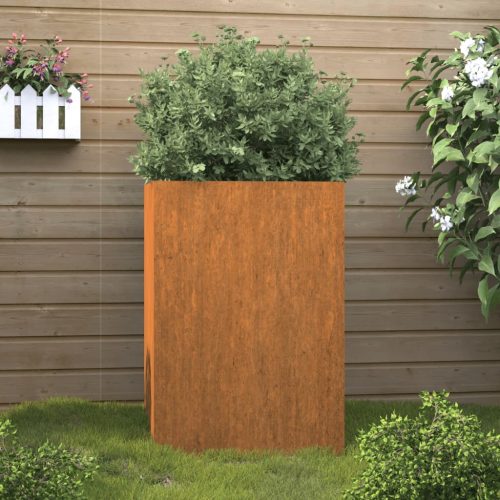 corten acél növénytartó 52x48x75 cm