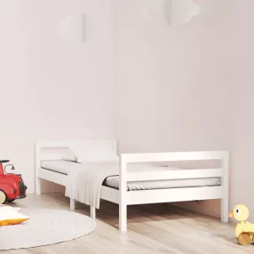   vidaXL fehér tömör fenyő ágykeret matrac nélkül 80 x 200 cm