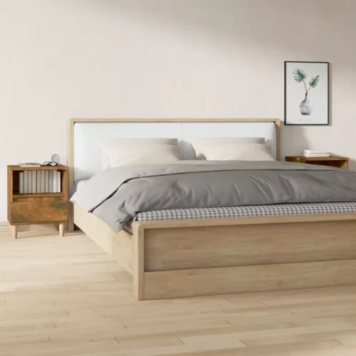 2 db füstös tölgy színű éjjeliszekrény 40x35x50 cm