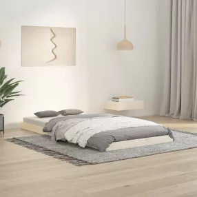   vidaXL fehér egyszemélyes tömör fenyőfa ágykeret 90 x 190 cm