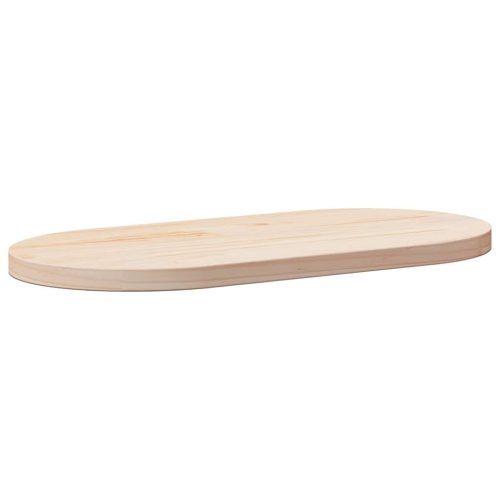 tömör fenyőfa ovális asztallap 60 x 30 x 2,5 cm