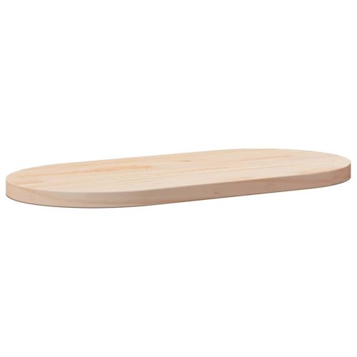 tömör fenyőfa ovális asztallap 90x45x2,5 cm