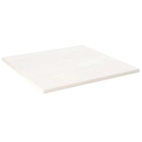 fehér tömör fenyőfa ovális asztallap 70x70x2,5 cm