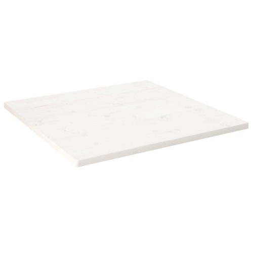 fehér tömör fenyőfa ovális asztallap 80x80x2,5 cm