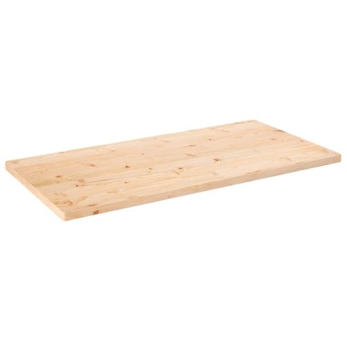 tömör fenyőfa téglalap alakú asztallap 110 x 60 x 2,5 cm