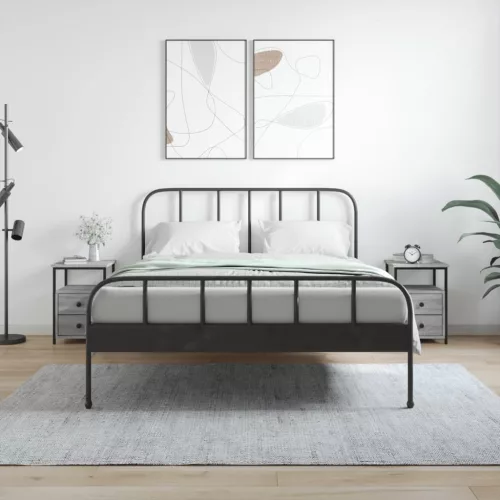 2 db szürke sonoma színű éjjeliszekrény 34x35,5x50 cm