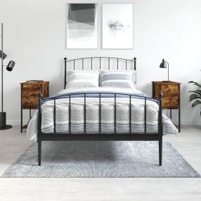   2 db füstös tölgy színű szerelt fa éjjeliszekrény 32x42x70 cm