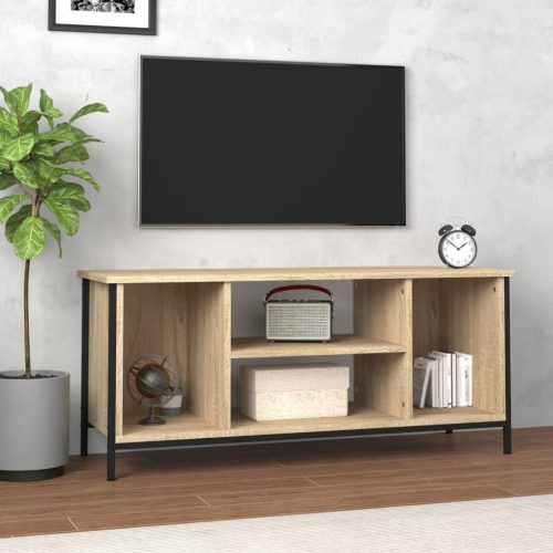 sonoma tölgyszínű szerelt fa TV-szekrény 102x35x45 cm