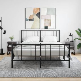   2 db szürke-sonoma színű szerelt fa éjjeliszekrény 40x30x50 cm