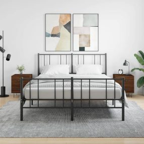   2 db barna tölgyszínű szerelt fa éjjeliszekrény 40x35x47,5 cm