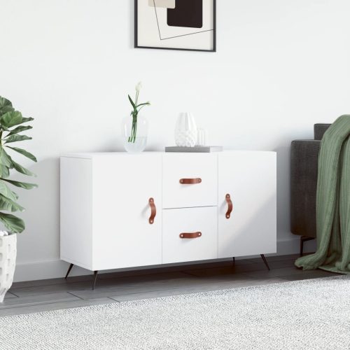 fehér szerelt fa tálalóasztal 100 x 36 x 60 cm
