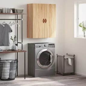 sonoma színű fali szekrény 69,5x34x90 cm