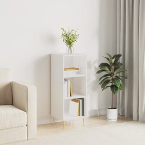 magasfényű fehér tálalószekrény 34,5 x 32,5 x 90 cm