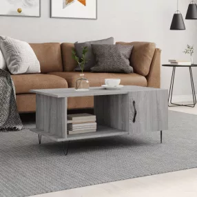  vidaXL szürke sonoma színű szerelt fa dohányzóasztal 90 x 50 x 40 cm