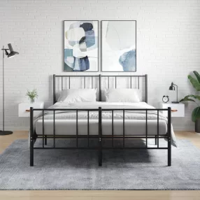   vidaXL 2 db magasfényű fehér fali éjjeliszekrény 35x35x20 cm