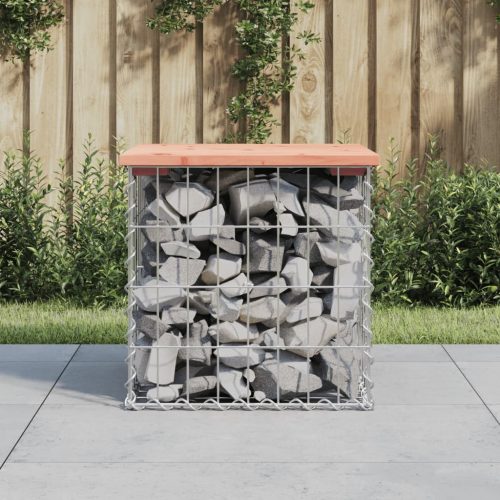 tömör duglászfenyő gabion kerti pad 43x44x42 cm