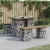 Gabion mintás impregnált fenyőfa kerti asztal 100 x 70 x 72 cm