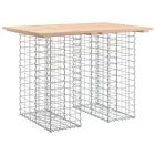 tömör fenyőfa gabion kerti pad 100x70x72 cm
