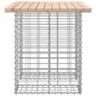 tömör fenyőfa gabion kerti pad 100x70x72 cm