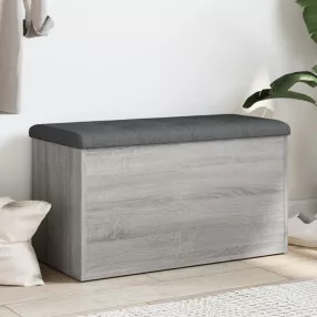   vidaXL szürke sonoma színű szerelt fa tárolópad 82 x 42 x 45 cm