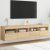 2 db sonoma tölgy színű fali TV-szekrény LED-del 80x30x40 cm