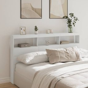   fehér áthidalószekrény LED-világítással 180 x 17 x 102 cm