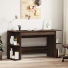 barna tölgyszínű szerelt fa íróasztal 140 x 50 x 75 cm