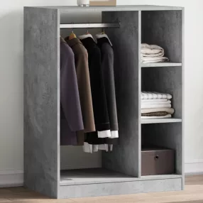   vidaXL betonszürke szerelt fa ruhásszekrény 77 x 48 x 102 cm