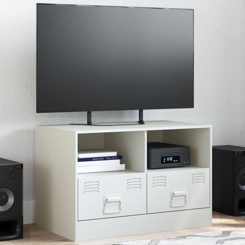 fehér acél TV-szekrény 67 x 39 x 44 cm