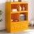 mustársárga acél magasszekrény 67x39x95 cm