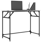 szürke sonoma szerelt fa és porszórt acél íróasztal 100x45x76cm