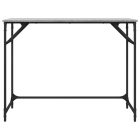 szürke sonoma szerelt fa és porszórt acél íróasztal 100x45x76cm