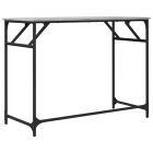 szürke sonoma szerelt fa és porszórt acél íróasztal 100x45x76cm