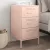 vidaXL rózsaszín acél éjjeliszekrény 36 x 39 x 68 cm
