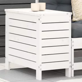   vidaXL fehér tömör fenyőfa kerti lábzsámoly 62 x 31,5 x 52 cm