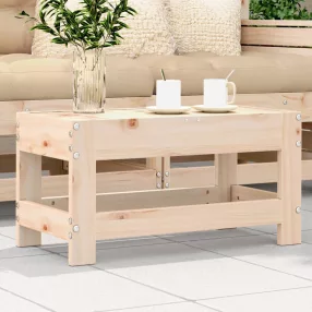 vidaXL tömör fenyőfa kerti lábzsámoly 62 x 30 x 32 cm