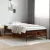 füstös tölgyszínű szerelt fa és fém ágykeret 90 x 200 cm