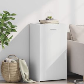 fehér szerelt fa tálalószekrény 50 x 42,5 x 93 cm