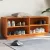 viaszbarna tömör fenyőfa cipőszekrény 110 x 34 x 45 cm